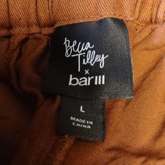 Becca Tilley x Bar III Paperbag Waist Cotton Pants - Picture 7 of 10
